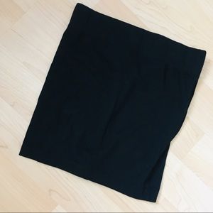 Black mini skirt